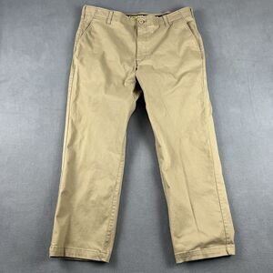 Lee Pants Mens 38X30 Biege Extreme Comfort Stretch Straight Fit Workwear Casual
